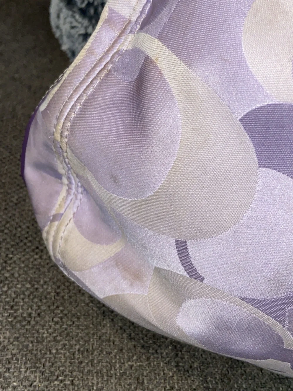 Lavender Patterned Shoulder Bag